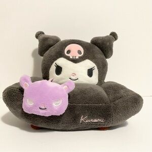 Sanrio Kuromi Plush Glasses Holder Stuffed Animal Couch Chair Decor Figure Toy